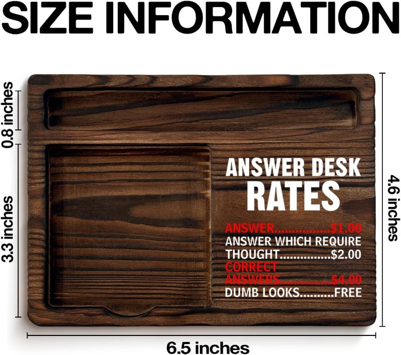 YGBF Funny Office Sticky Note Holder Humorous Sarcastic Gifts for Coworkers Employees Teammate Answer Desk Rates Self-Stick Note Pad Holders Office Cubicle Decor - Image 2